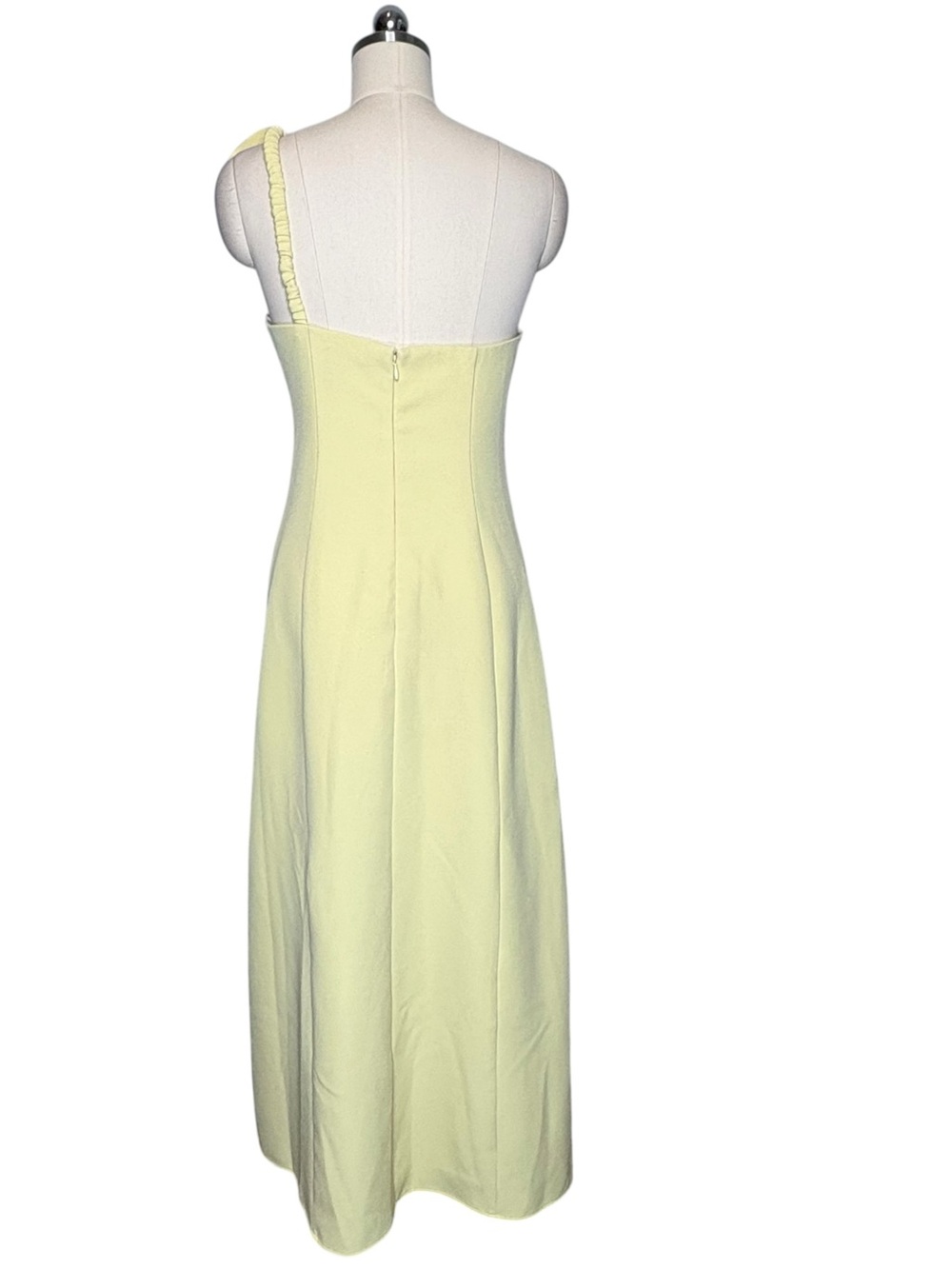 The Wolf Gang Yellow Floral Flores One Shoulder Maxi Dress | XL - Picture 4 of 10